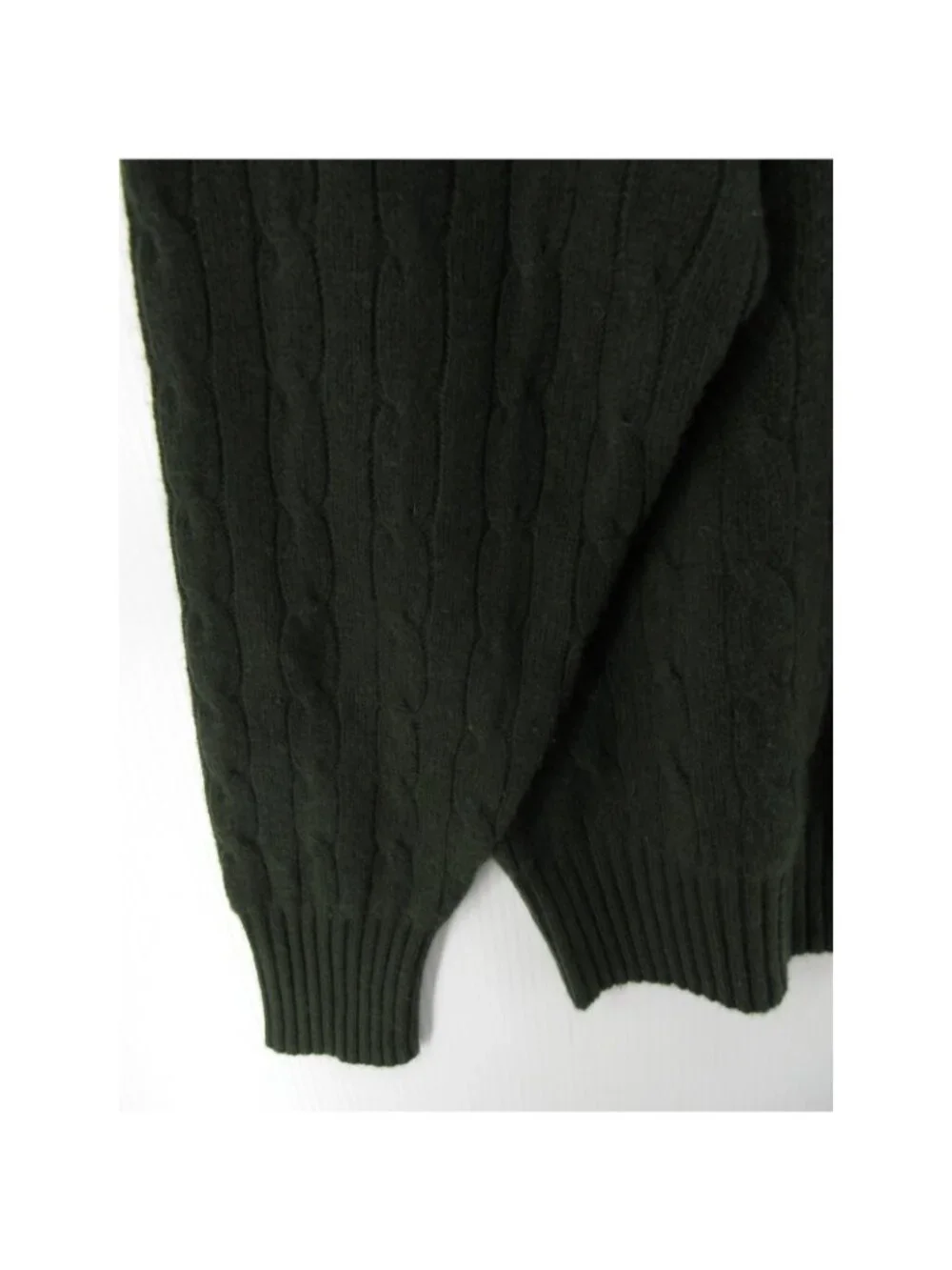 VINTAGE Polo Ralph Lauren Sweater XL Cashmere Cable Knit Crewneck